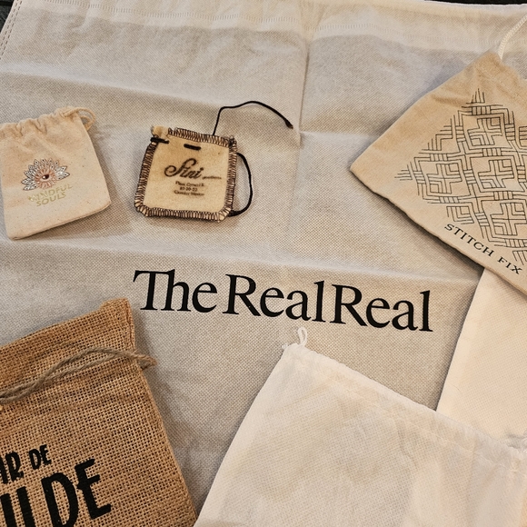 12  branded drawstring dust bags (cotton, muslin, burlap, etc.) - Picture 4 of 12
